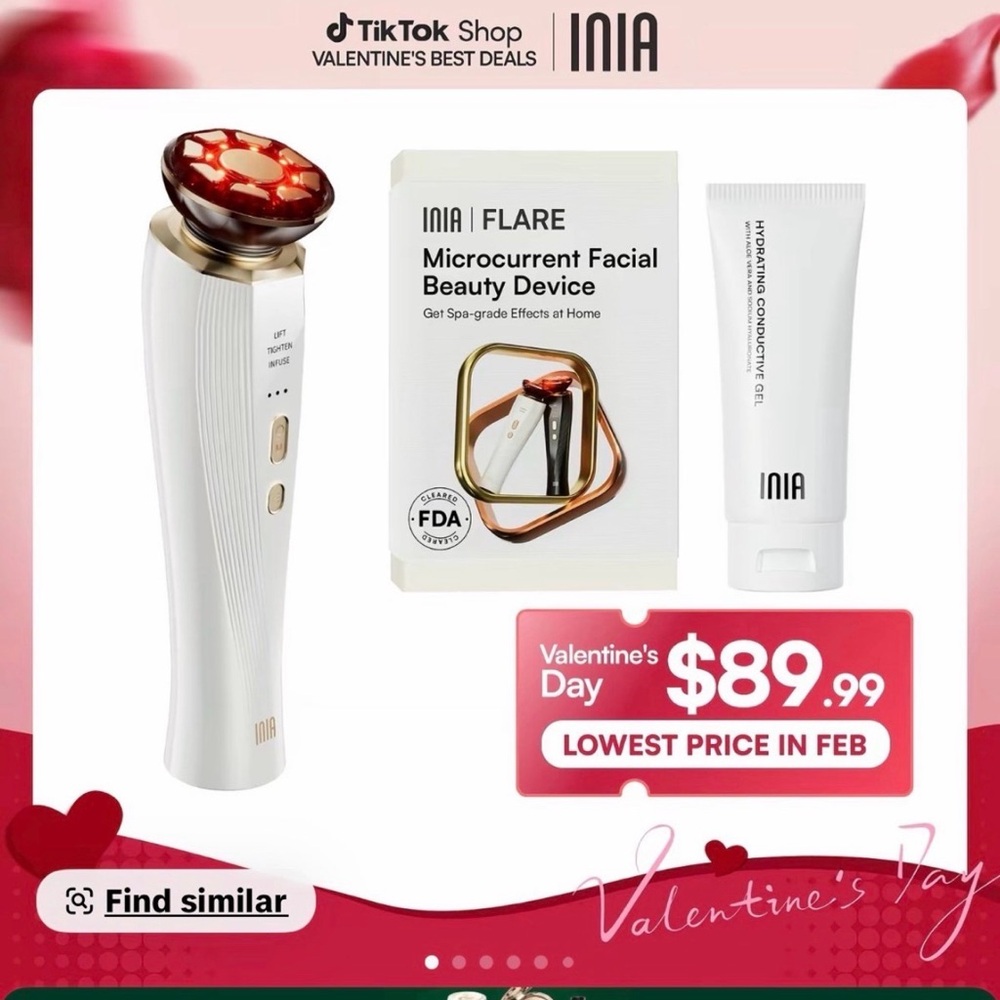 INIA Pink Facial tools